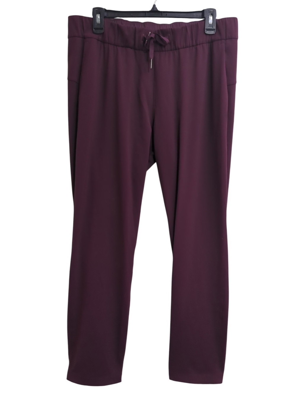 Lululemon On The Fly Pant Luxtreme 7/8 Tapered Travel Trouser Berry Size 10